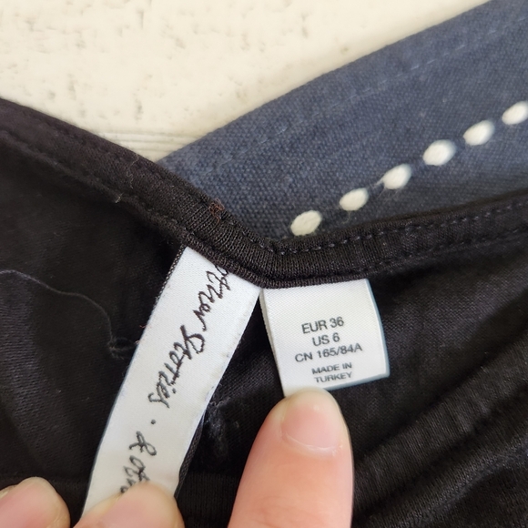 & Other Stories Cross Open Back Tank Top Black Size 6 - Picture 2 of 6